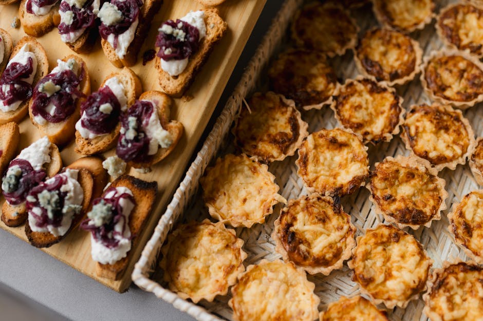 Exquisite wedding catering appetizers